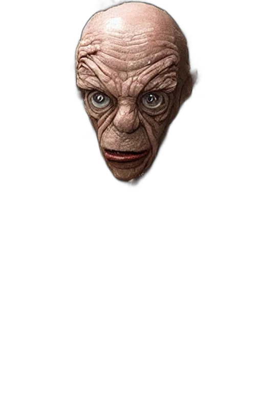 face, mask, creature, staff transparent PNG cut-out