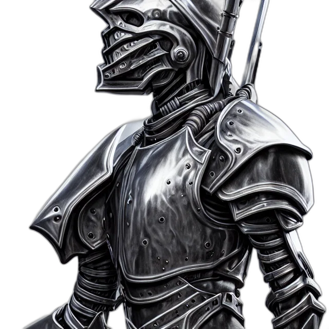 sword, robot, staff, dragon, fantasy art, concept art, comic book art, photorealistic transparent PNG cut-out