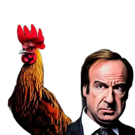 animal, weapon, concept art, photorealistic, saul, goodman, rooster, medieval transparent PNG cut-out