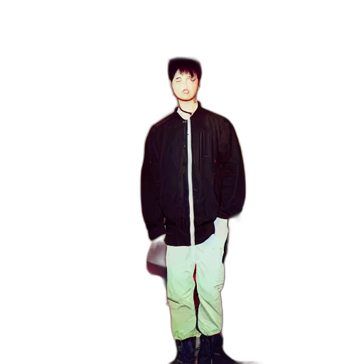 jacket, staff, umbrella, creature transparent PNG cut-out