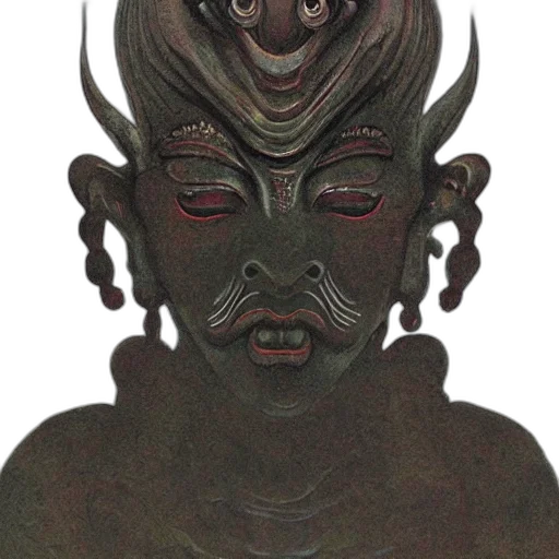 mask, face, staff, creature transparent PNG cut-out