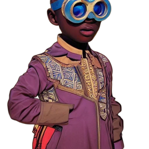 jacket, mask, staff, robot, 3d render, concept art, photorealistic, comic book art transparent PNG cut-out