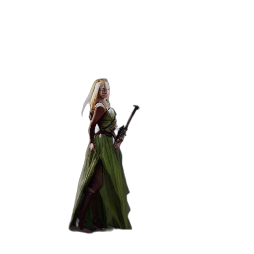 staff, weapon, dress, dragon, concept art, fantasy art, 3d render, pixel art transparent PNG cut-out