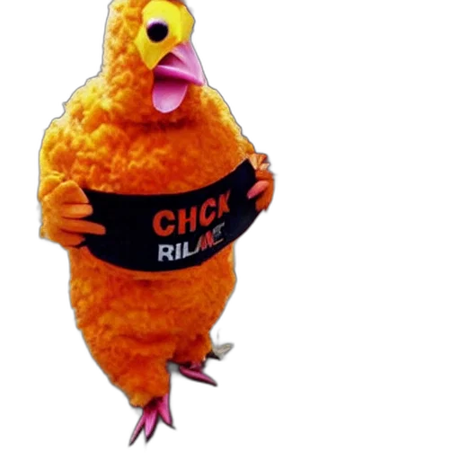 animal, dress, food, creature, 3d render, chicken, dressed, inmate transparent PNG cut-out