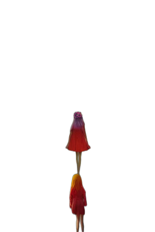 staff, dress, umbrella, flower transparent PNG cut-out