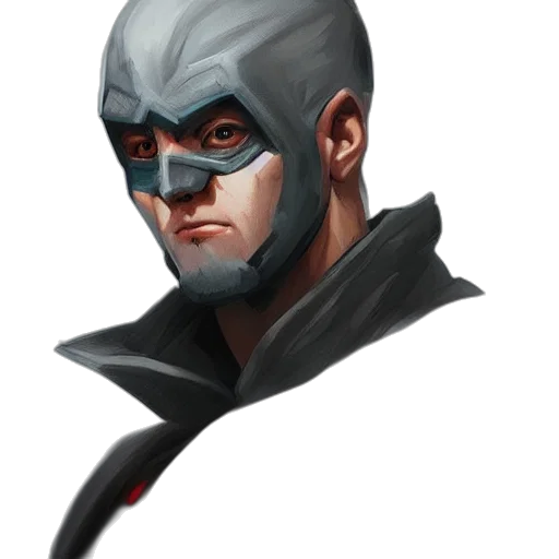 face, mask, concept art, comic book art, fantasy art, photorealistic, dark, character transparent PNG cut-out