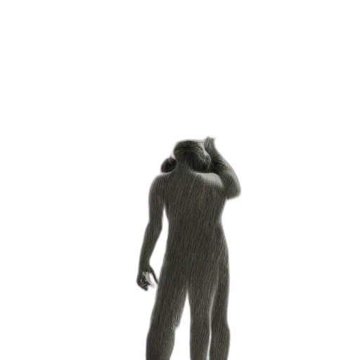 staff, dress, mask, robot, 3d render, concept art, photorealistic, pixel art transparent PNG cut-out