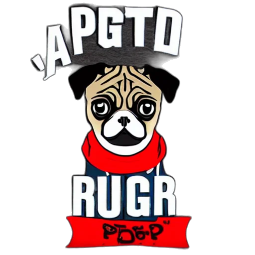 pug, wearing, rapper, clothes transparent PNG cut-out