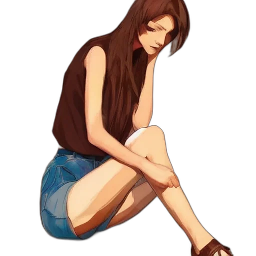 dress, shoes, concept art, watercolor transparent PNG cut-out