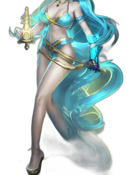 staff, dress, fantasy art, concept art transparent PNG cut-out