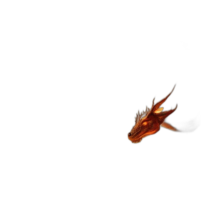 dragon, animal, creature, staff transparent PNG cut-out
