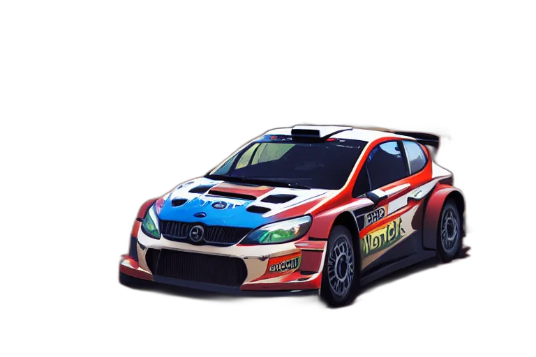 car, 3d render, concept art, pixel art transparent PNG cut-out