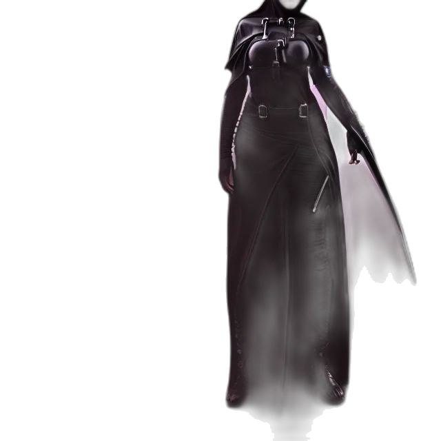 dress, staff, concept art, fantasy art, comic book art, 3d render, fog, dark transparent PNG cut-out