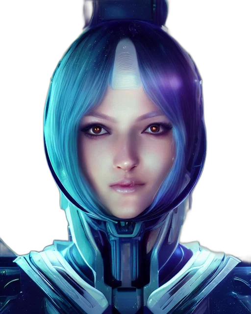 robot, face, mask, cyberpunk transparent PNG cut-out
