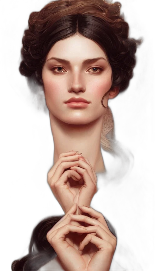 face, crown, hair, jewelry transparent PNG cut-out