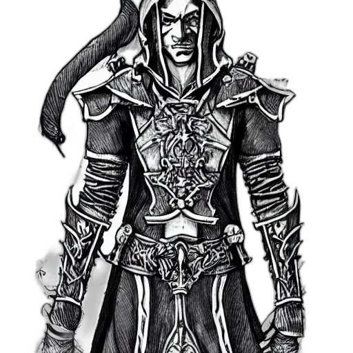 staff, sword, mask, fantasy art transparent PNG cut-out