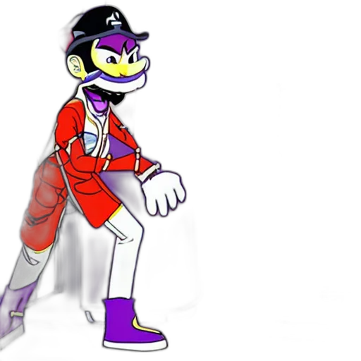 jacket, staff, creature, cartoon transparent PNG cut-out