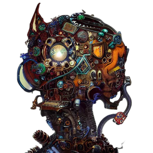 robot, mask, face, staff transparent PNG cut-out