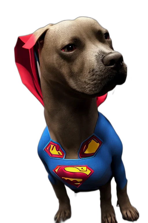 animal, creature, comic book art, photorealistic, concept art, 3d render, pitbull, dog transparent PNG cut-out