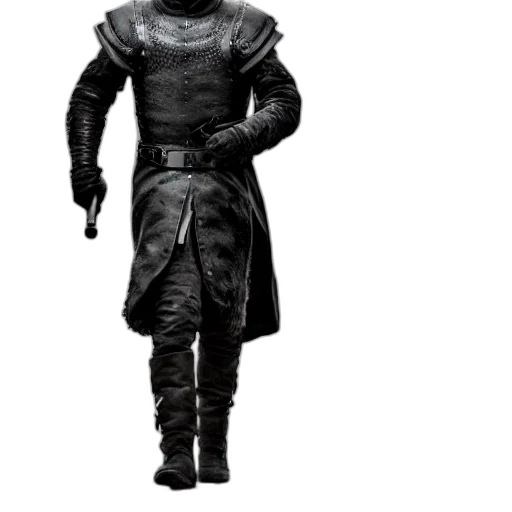 jacket, staff, sword, robot transparent PNG cut-out