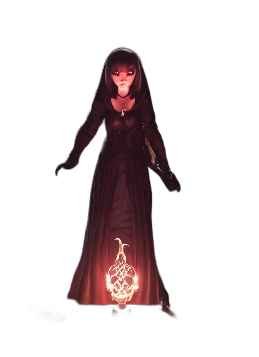 dress, staff, mask, jewelry transparent PNG cut-out