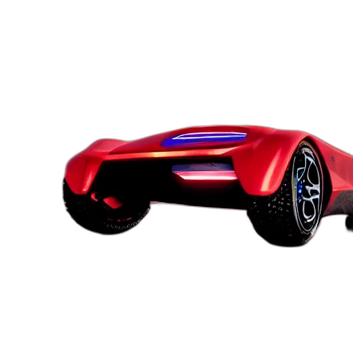 car, robot, weapon, 3d render transparent PNG cut-out