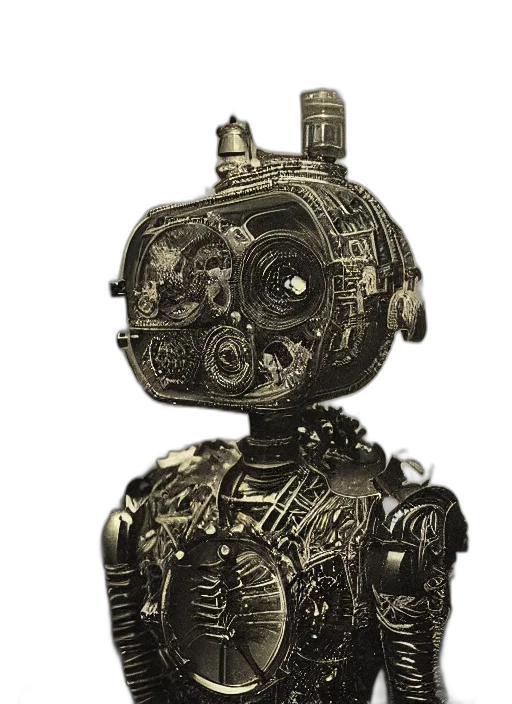 robot, staff, weapon, animal, concept art, 3d render, cyberpunk, photorealistic transparent PNG cut-out
