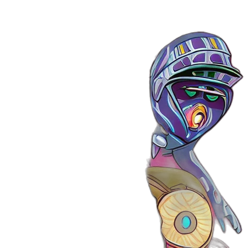 robot, mask, staff, weapon transparent PNG cut-out