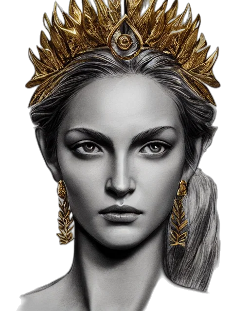 crown, jewelry, face, mask, fantasy art, photorealistic, concept art, comic book art transparent PNG cut-out