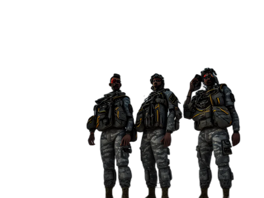 staff, weapon, jacket, robot, concept art, 3d render, pixel art, cyberpunk transparent PNG cut-out