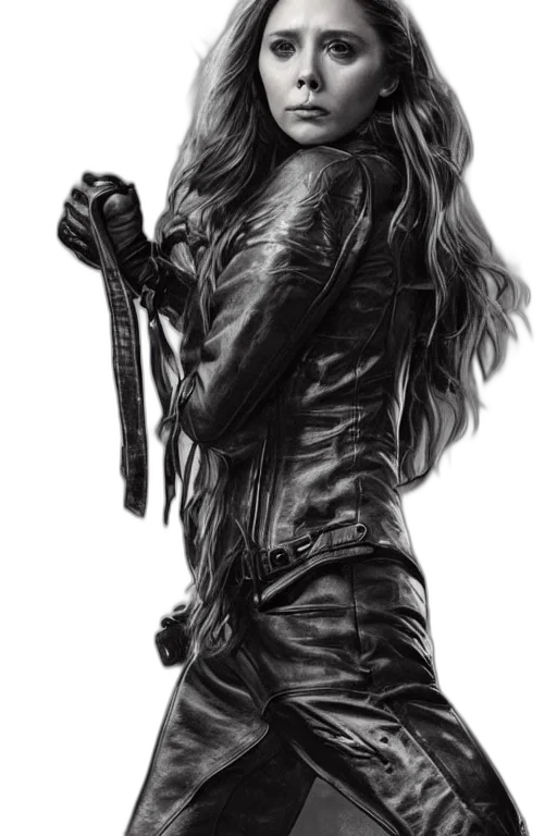 jacket, hair, weapon, comic book art transparent PNG cut-out