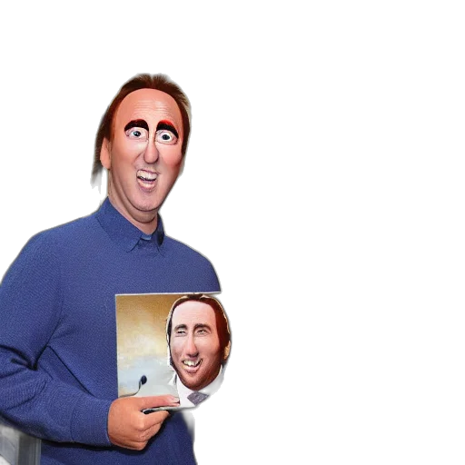 face, jacket, animal, creature, photorealistic, cartoon, 3d render, concept art transparent PNG cut-out