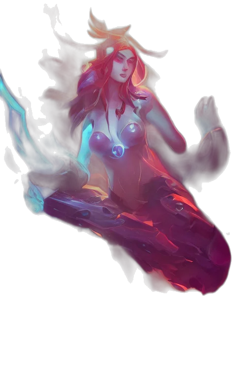 fantasy art, concept art, cyberpunk, watercolor transparent PNG cut-out