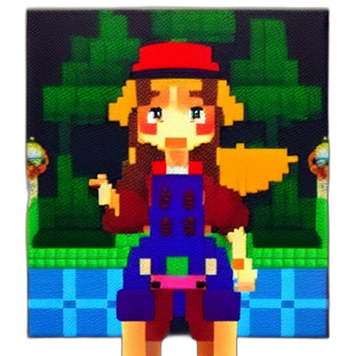 dress, hat, jacket, staff transparent PNG cut-out
