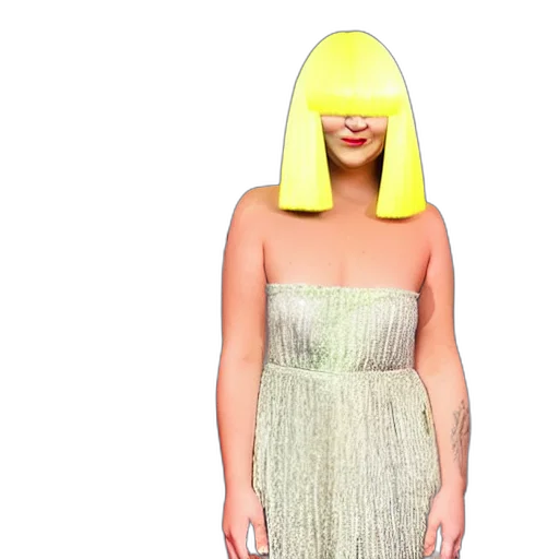 dress, hat, hair, mask transparent PNG cut-out