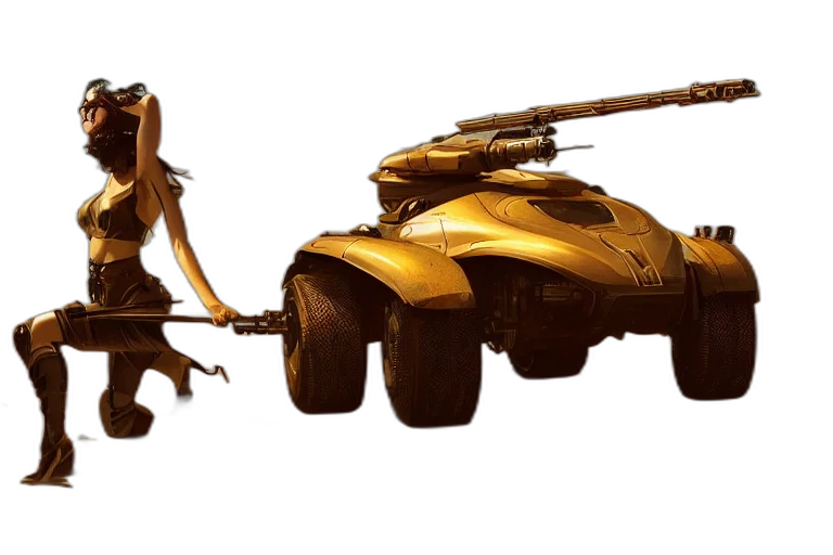 weapon, robot, car, dragon transparent PNG cut-out