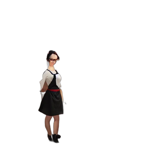 dress, staff, jacket, robot transparent PNG cut-out