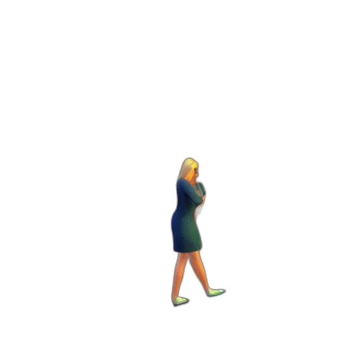 dress, jacket, staff, shoes transparent PNG cut-out