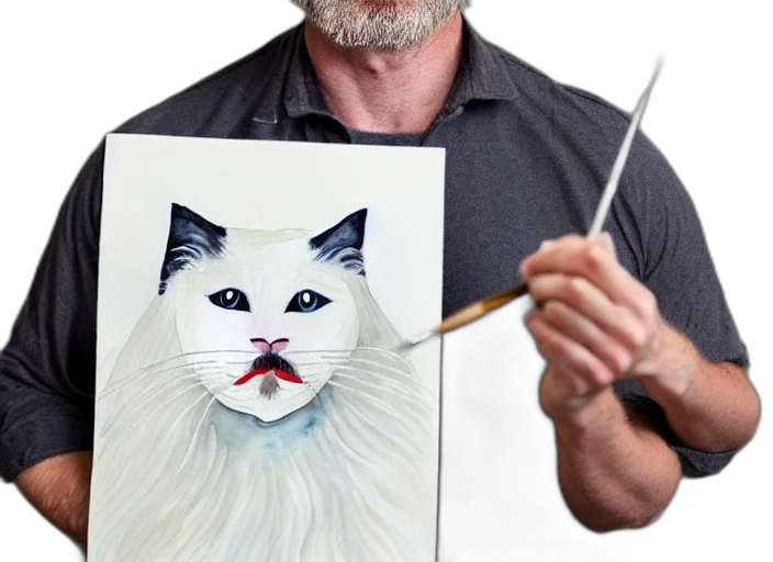 animal, mask, creature, face, photorealistic, oil painting, watercolor, concept art transparent PNG cut-out