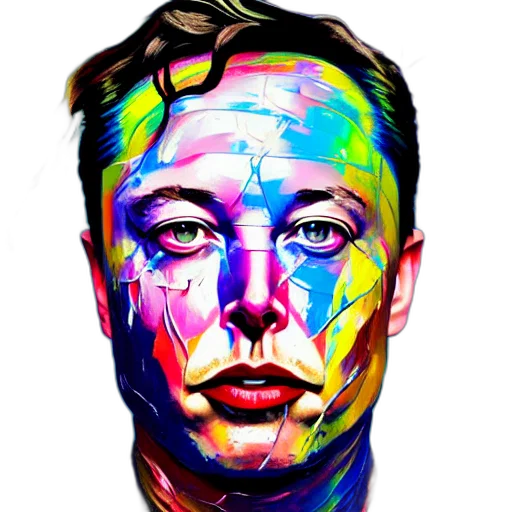 face, mask, robot, watercolor transparent PNG cut-out