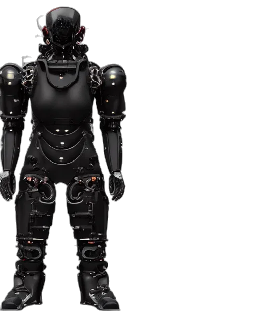 robot, cyberpunk, 3d render, concept art transparent PNG cut-out