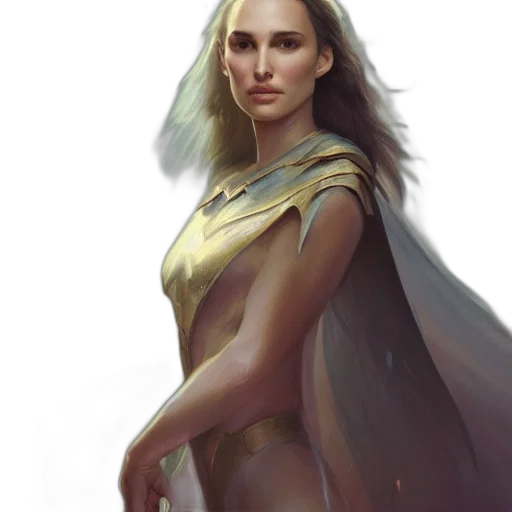 dress, fantasy art, concept art, comic book art transparent PNG cut-out