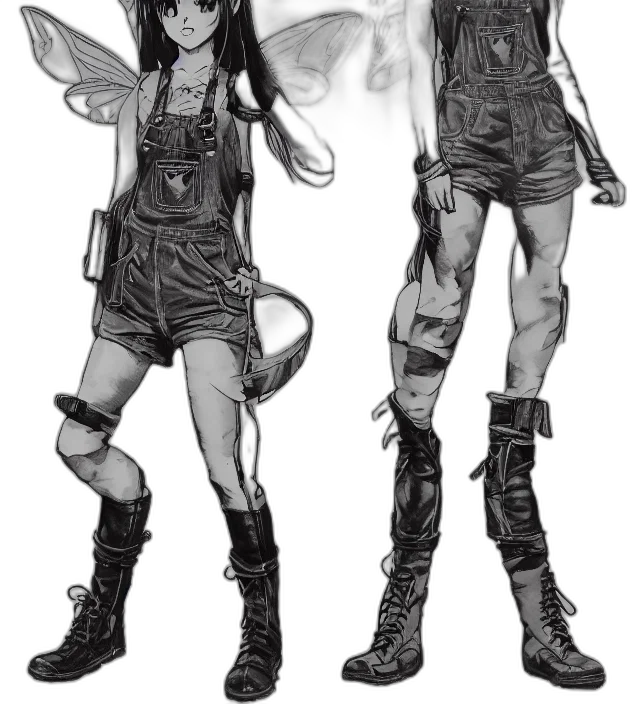 jacket, concept art, cyberpunk, comic book art, fantasy art, monochrome, dark, earth tones transparent PNG cut-out
