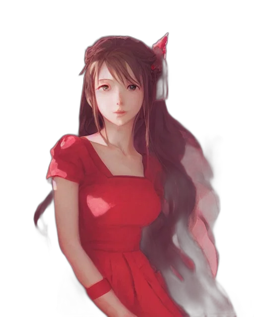 dress, face, staff, crown transparent PNG cut-out