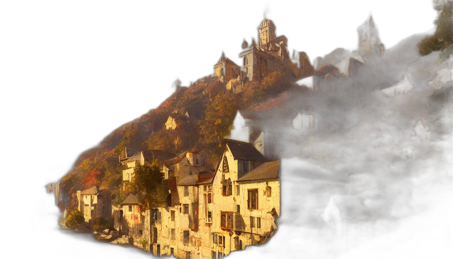 dragon, mask, concept art, fantasy art, photorealistic, 3d render, fog, city street transparent PNG cut-out