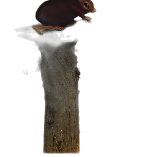 tree, staff, hat, animal transparent PNG cut-out