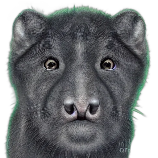 animal, face, creature, staff, photorealistic, watercolor, oil painting, concept art transparent PNG cut-out