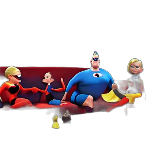 furniture, 3d render, concept art, cartoon, comic book art, underwater, outer space, incredibles transparent PNG cut-out