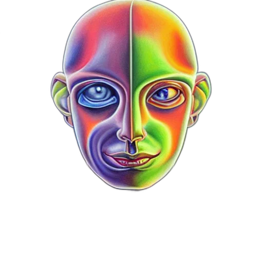 mask, face, crown, robot, watercolor, photorealistic, concept art, 3d render transparent PNG cut-out