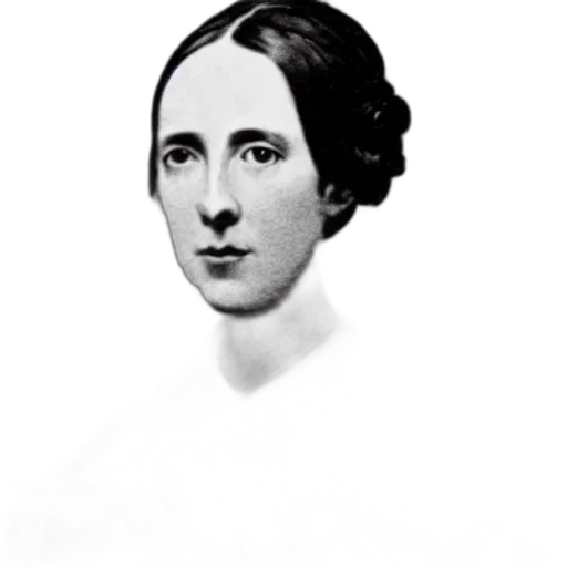 staff, face, dress, hair, photorealistic, emily, dickinson, wrote transparent PNG cut-out